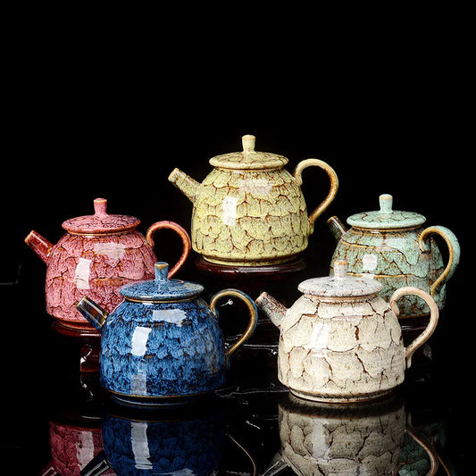 300ML Handmade Exquisite Nature Texture  Ceramic Teapot