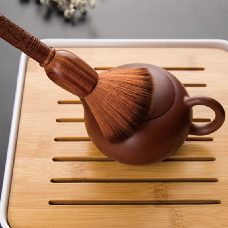 Tea Tray Cleaning Tool Accessories Wooden Tea Brush