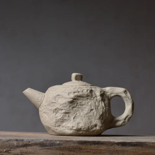 Rock Mud Rough Pottery Handmade Teapot Teacup Set