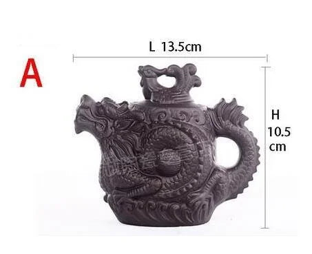 Chinese Style Traditional Dragon And Phoenix Handcrafted Tea Pot