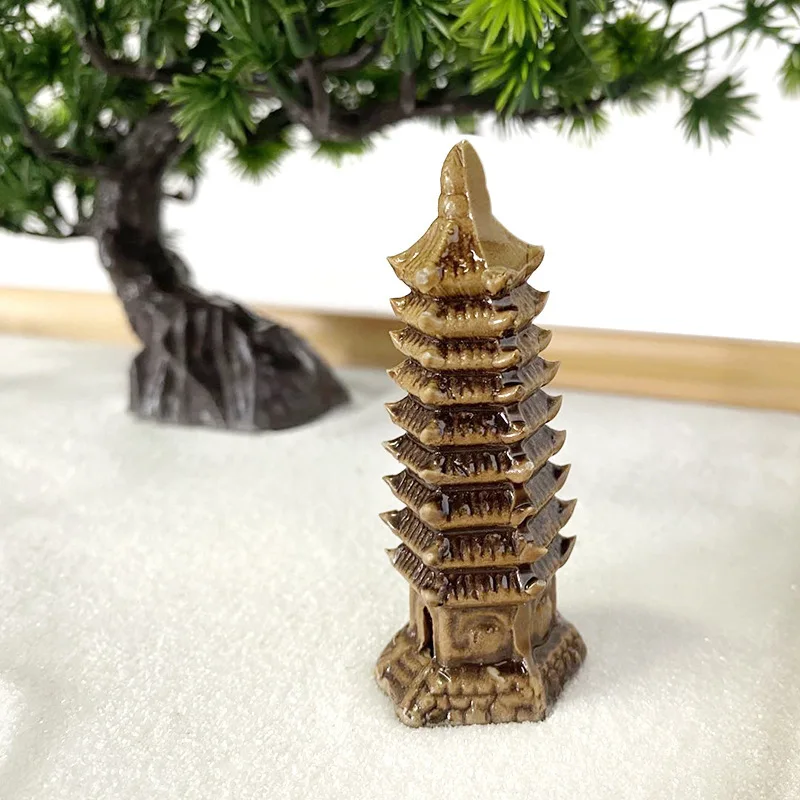 Japanese White Sand Artificial Bonsai Tree Zen Garden