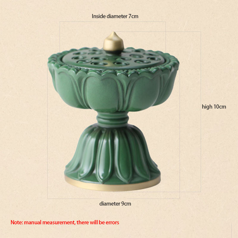 Pure Copper  Agarwood Lotus Incense Burner ｜Xiangzhuan