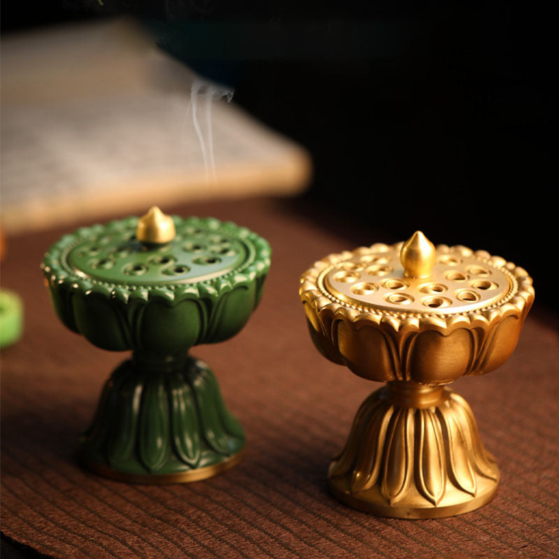 Pure Copper  Agarwood Lotus Incense Burner ｜Xiangzhuan