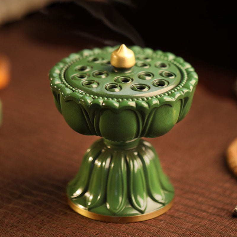 Pure Copper  Agarwood Lotus Incense Burner ｜Xiangzhuan