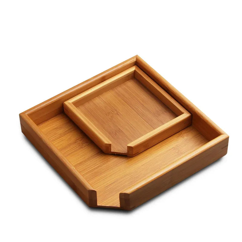 Rectangular Bamboo Puer Tea Saucer Tea Tray