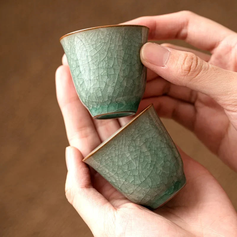 Ru Kiln Ice Flower Master Single Tea Cup