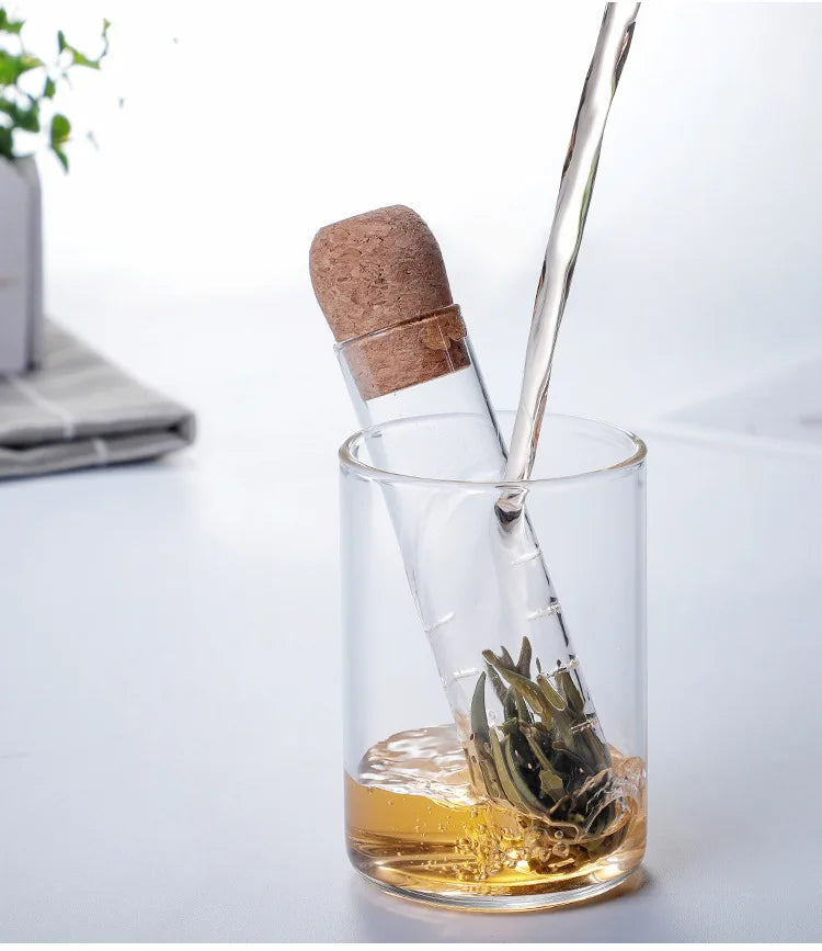 Creative Pipe Design Glass Accessories Tea Infuser Tea Strainer For Mug